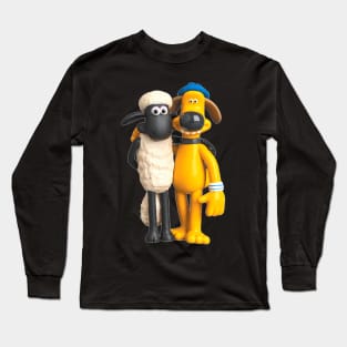 Vintage Shaun Cartoon TV Series The Sheep Long Sleeve T-Shirt